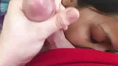 Horny indonesian Maid sucking White dick