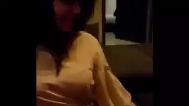 Hostel girl enjoying with b.f soft boob pumping on music full video @ realhindistories.xyz