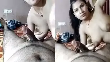 Beautiful Dehati wife giving blowjob to her husband pov video