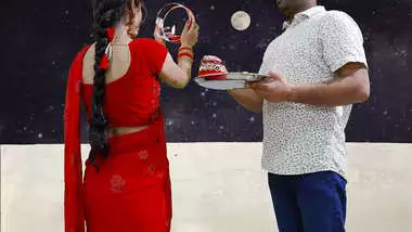 Karva Chauth Special: Newly married priya had First karva chauth sex and had blowjob under the sky