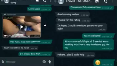 Sexting WhatsApp chat with Uber driver