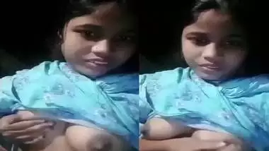 Village girl selfie boob press and viral fingering