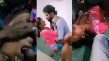 A 19-year-old village girl enjoys a desi threesome